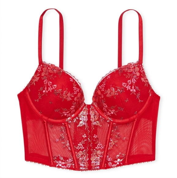 Victoria's Secret Intimates & Sleepwear Victorias Secret Very Sexy Pushup Floral Embroidery